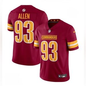 Jonathan Allen 93 Washington Commanders Super Bowl LIX Champions Jersey Size XL